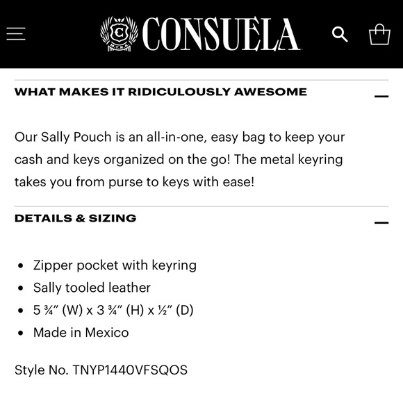 Brand New CONSUELA Sally Pouch - Picture 12 of 14